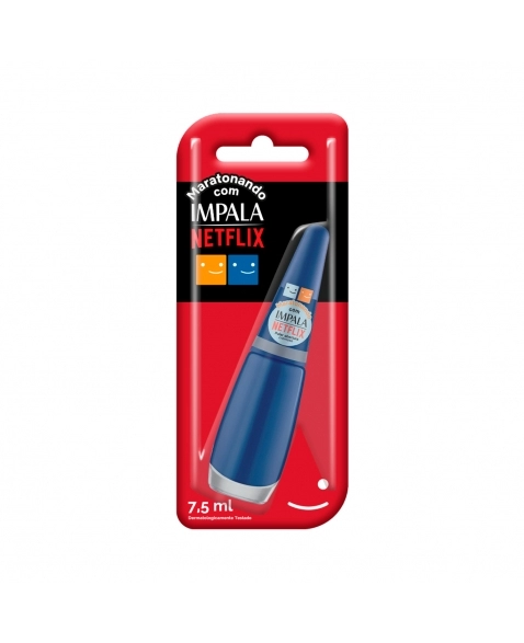 ESMALTE IMPALA CREMOSO MARATONANDO NETFLIX PULAR ABERTURA BLISTER MUNDIAL