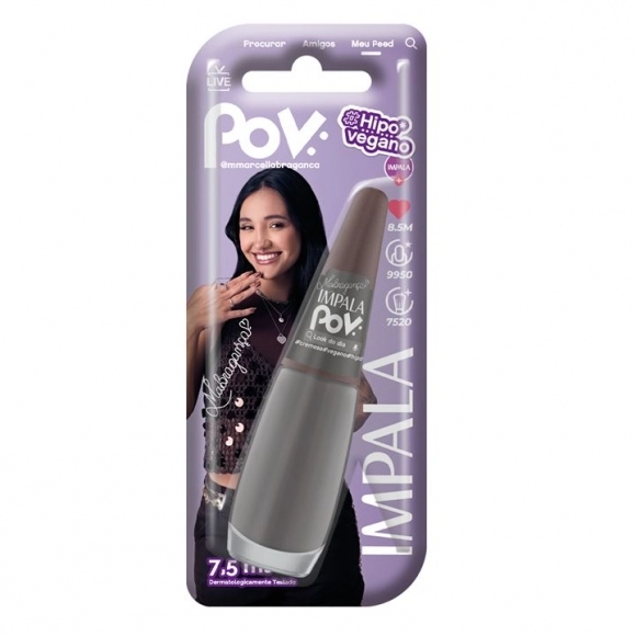 ESMALTE IMPALA CREMOSO POV LOOK DO DIA MUNDIAL