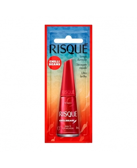 ESMALTE RISQUÉ METÁLICO CHILLIBEANS PRA TE.VERMELHO(R) BLISTER COTY