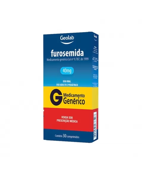 FUROSEMIDA 40MG 30COM GEOLAB