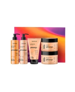 KIT EXPERIENCIA DE BANHO DIA A DIA C/ 5 ITENS PESSEGO LABOTRAT