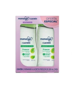 KIT SABONETE LIQUIDO INTIMO FRESCOR C/2 200ML MONANGE