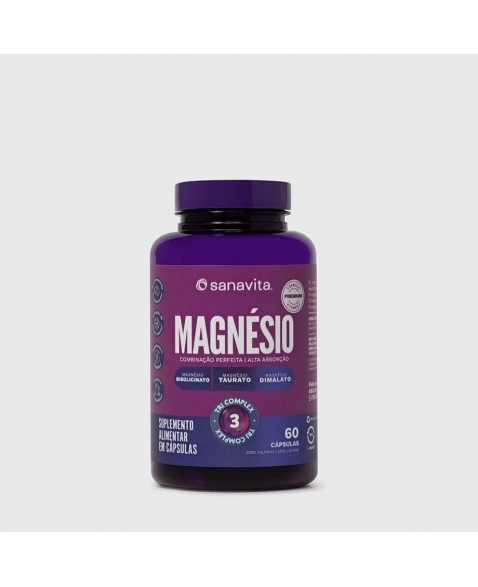 MAGNÉSIO TRI COMPLEX 60CAPS SANAVITA