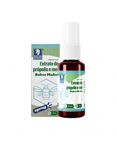 MEL E EXTRATO DE PRÓPOLIS SABOR MALVA SPRAY 30ML DOCTOR BERGER