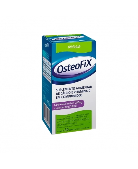 OSTEOFIX 1250MG 200UI 60COM NATULAB
