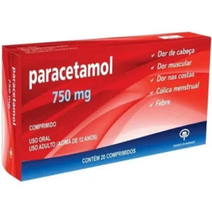 PARACETAMOL 750MG 20COMP OSORIO DE MORAES