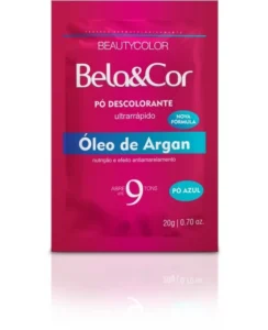 PÓ DESCOLORANTE CAPILAR ÓLEO DE ARGAN 20G BELA&COR
