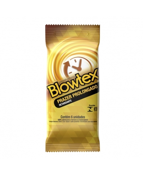 PRESERVATIVO LUBRIFICADO RETARDANTE C/6 BLOWTEX