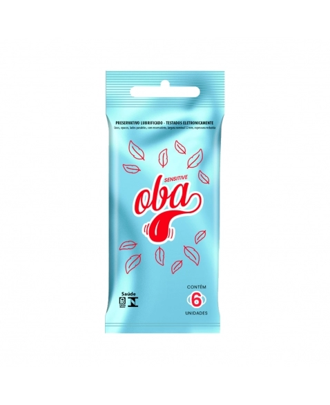 PRESERVATIVO LUBRIFICADO SENSITIVE C/6 OBA