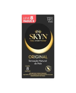 PRESERVATIVO LUBRIFICADO SKYN ORIGINAL LEVE 8 PAGUE 6 BLOWTEX