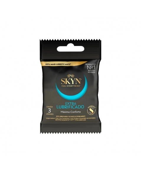 PRESERVATIVO SKYN EXTRA LUBRIFICADO C/3 BLOWTEX