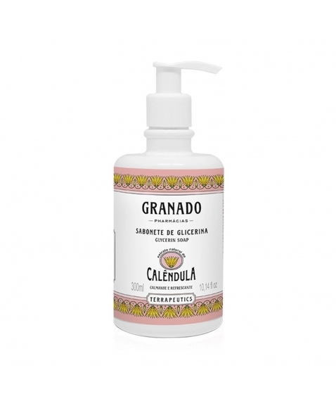SABONETE LÍQUIDO GLICERINA TERRAPEUTICS CALENDULA 300ML GRANADO