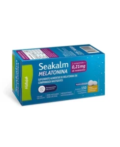 SEAKALM MELATONINA 0,21MG 150COMP MASTIGAVEIS NATULAB