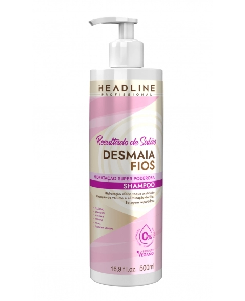 SHAMPOO HEADLINE RESULTADO DE SALÃO DESMAIA FIOS 500ML