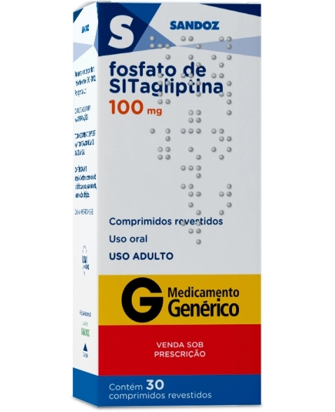 SITAGLIPTINA 100MG 30COM SANDOZ