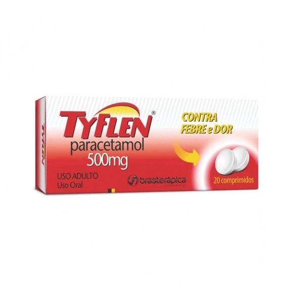 TYFLEN PARACETAMOL 500MG 2BL 20COMP BRASTERAPICA