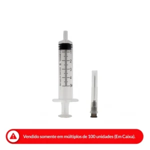 SERINGA HIPODÉRMICA DESCARTÁVEL 5ML 25X7 LUER SLIP MEDIX