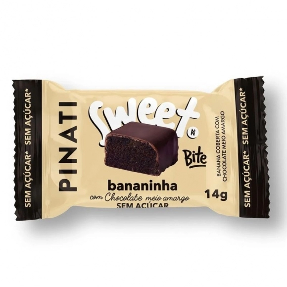 BARRA PINATI SWEET BITE BANANINHA 14G SUPER SAUDE