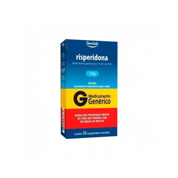 RISPERIDONA 1MG 30COMP REVESTIDO C1* GEOLAB