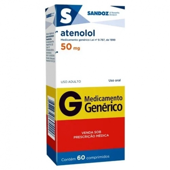ATENOLOL 50MG 60COM SANDOZ