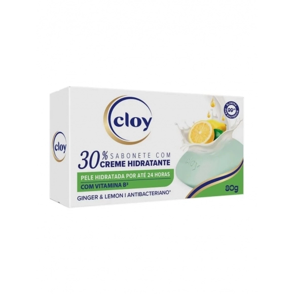SABONETE BARRA ANTIBACTERIANO GINGER & LEMON 80G SINTER FUTURA CLOY