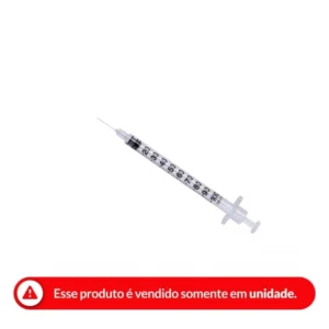 SERINGA INSULINA DESCARTÁVEL UNIQMED 1.0ML 5192 6MM