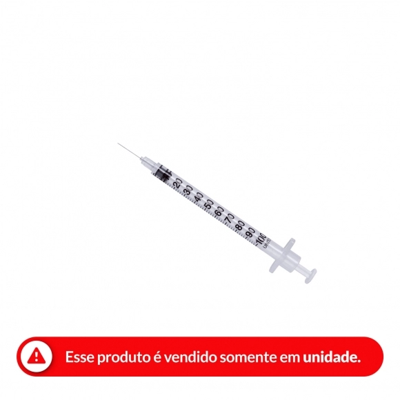 SERINGA INSULINA DESCARTÁVEL UNIQMED 1.0ML 5192 6MM