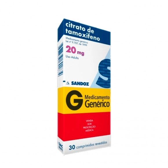 TAMOXIFENO 20MG 30COM SANDOZ