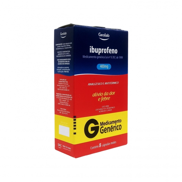 IBUPROFENO 400MG 8CAPS GEOLAB
