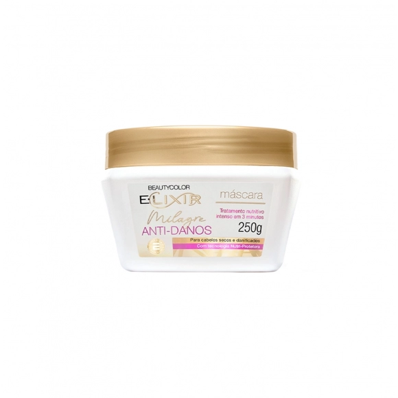 MÁSCARA MILAGRE ANTI DANOS ELIXIR 250G BEAUTYCOLOR