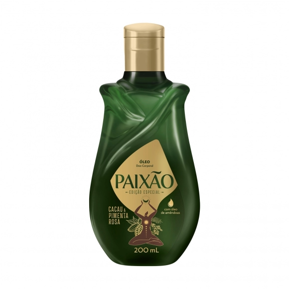 ÓLEO DE AMÊNDOAS PAIXÃO CACAU E PIMENTA ROSA 200ML COTY