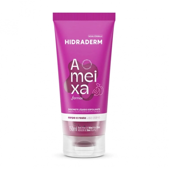 SABONETE LÍQUIDO ESFOLIANTE AMEIXA 150ML HIDRADERM
