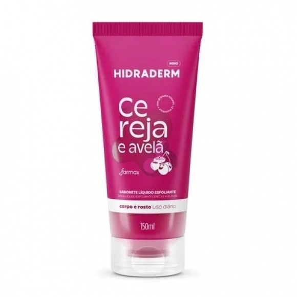 SABONETE LÍQUIDO ESFOLIANTE CEREJA & AVELÃ 150ML HIDRADERM