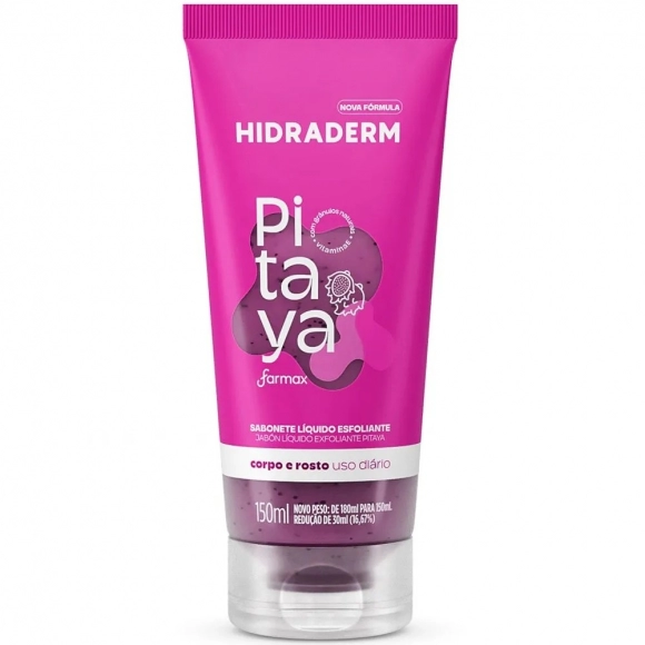 SABONETE LÍQUIDO ESFOLIANTE PITAYA 150ML HIDRADERM