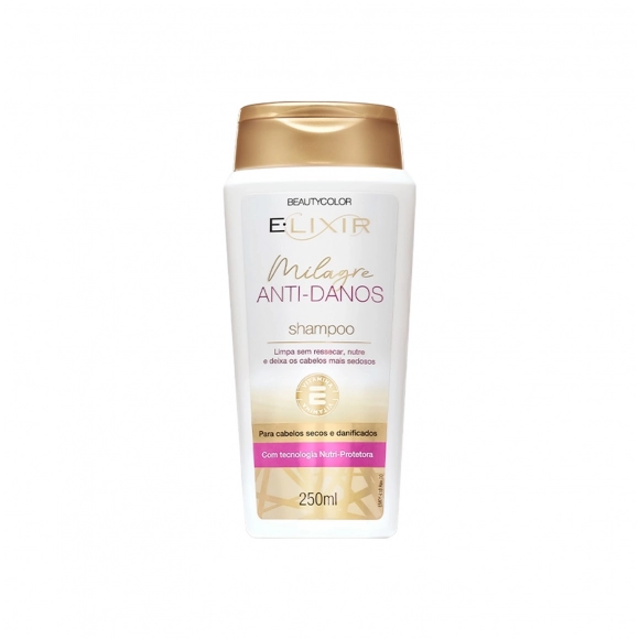SHAMPOO MILAGRE ANTI DANOS ELIXIR 250ML BEAUTYCOLOR