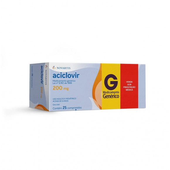 ACICLOVIR 200MG 25COM NOVARTIS