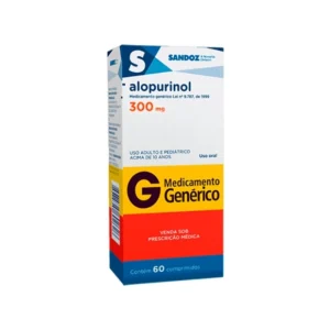 ALOPURINOL 300MG 60COM SANDOZ