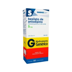 ANLODIPINO BESILATO 5MG 30COM SANDOZ