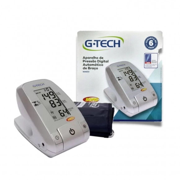 APARELHO DE PRESSÃO DIGITAL BRAÇO AUTOMÁTICO MASTER BPMA100 G-TECH