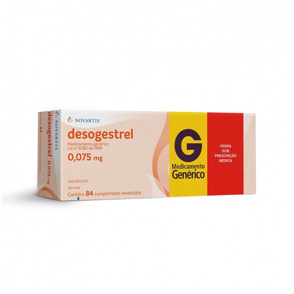 DESOGESTREL 0,075MG 84COM NOVARTIS
