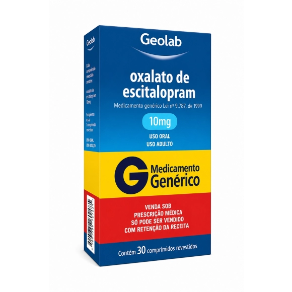 ESCITALOPRAM 10MG 30COM C1* GEOLAB