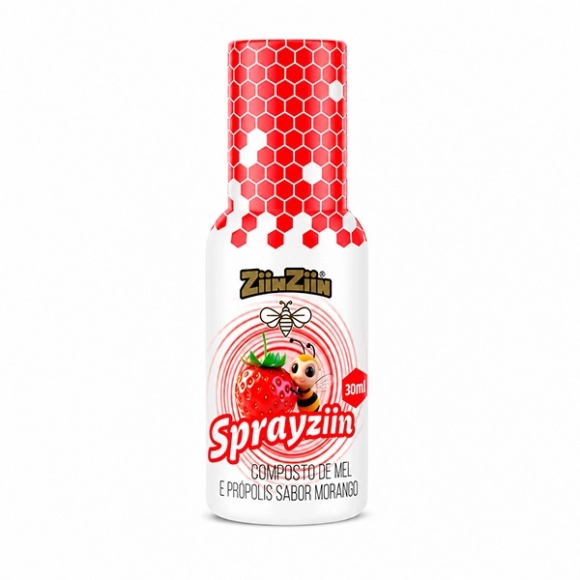 MEL E EXTRATO DE PROPOLIS SPRAYZIIN 30ML MORANGO ZIINZIIN