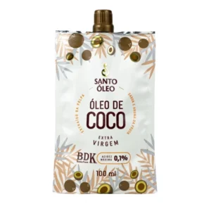 ÓLEO DE COCO EXTRAVIRGEM POLPA 100ML SANTO ÓLEO