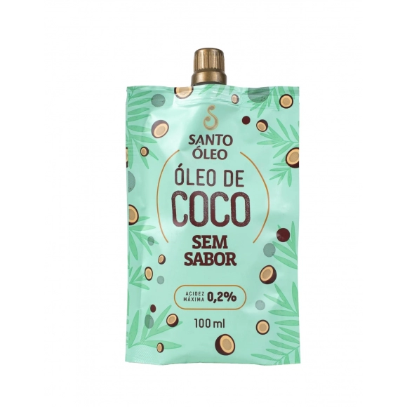 ÓLEO DE COCO SEM SABOR 100ML SANTO ÓLEO