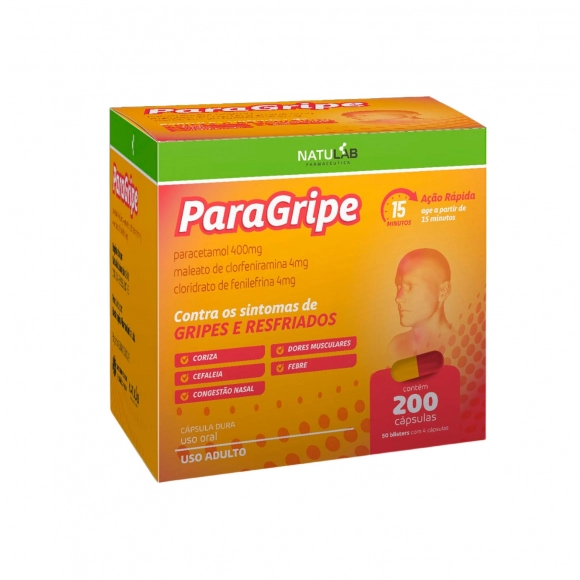 PARAGRIPE 50BL 200CAPS NATULAB