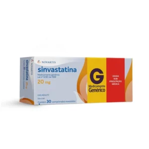 SINVASTATINA 20MG 30COM NOVARTIS