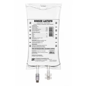 SOLUÇÃO DE RINGER LACTATO BOLSA PVC ESTÉRIL SISTEMA FECHADO 500ML JP FARMA