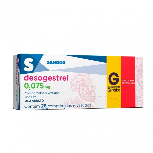 DESOGESTREL 0,075MG 28COM SANDOZ