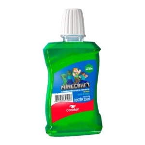 ENXAGUATÓRIO BUCAL INFANTIL MINECRAFT 250ML CONDOR
