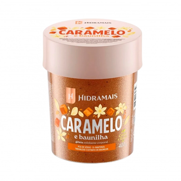 ESFOLIANTE GELEIA CARAMELO E BAUNILHA 400G HIDRAMAIS